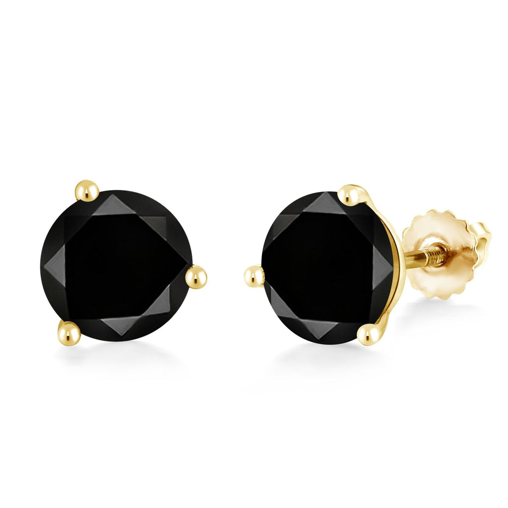 Diamond_Earrings in 14K Yellow Gold