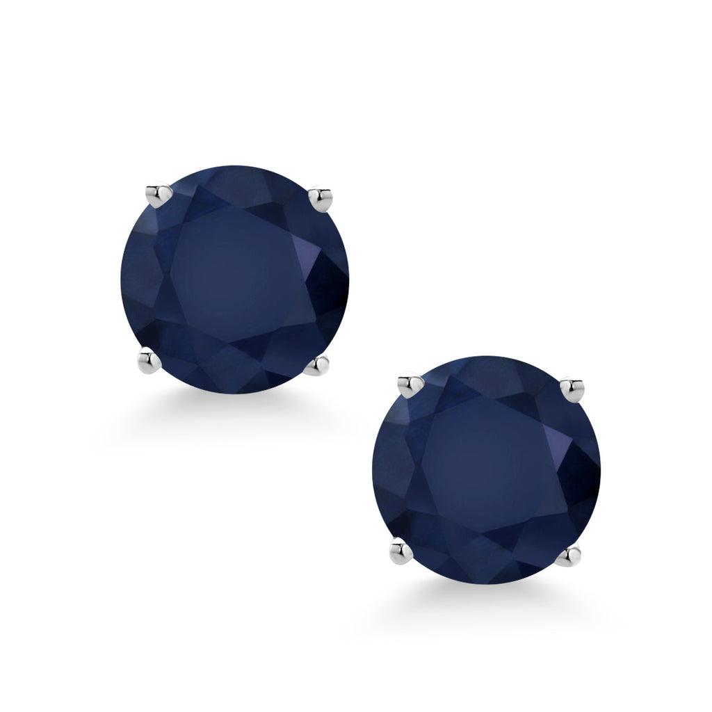 Sapphire - September_Earrings in 14K White Gold