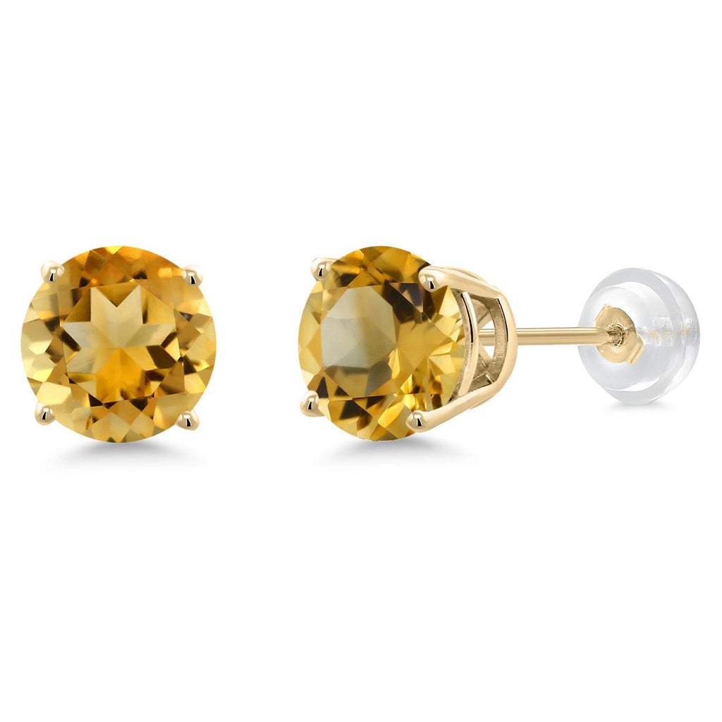 Citrine - November_14K Yellow Gold_Earrings in 14K Yellow Gold