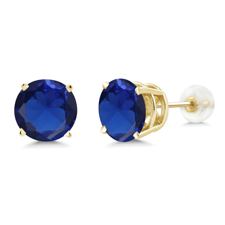 Blue Created Sapphire - September_14K Yellow Gold