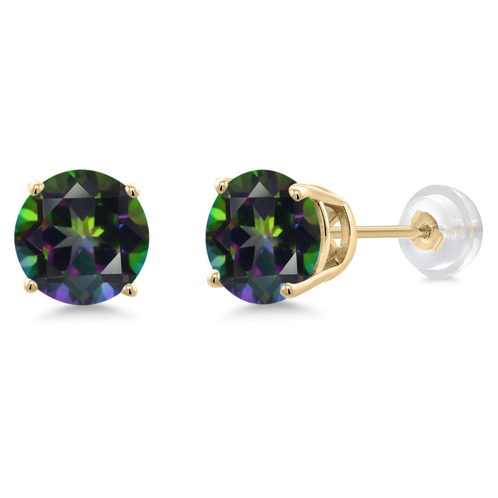 Green Mystic Topaz_14K Yellow Gold_Earrings in 14K Yellow Gold