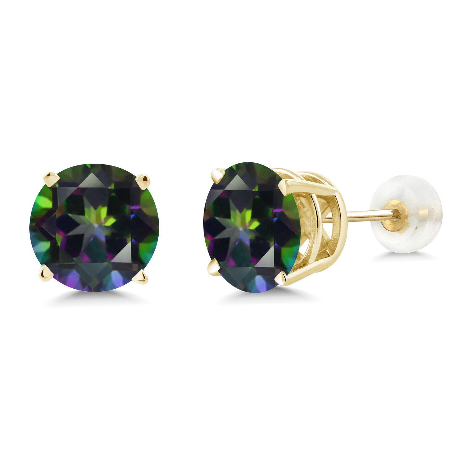 Green Mystic Topaz_14K Yellow Gold