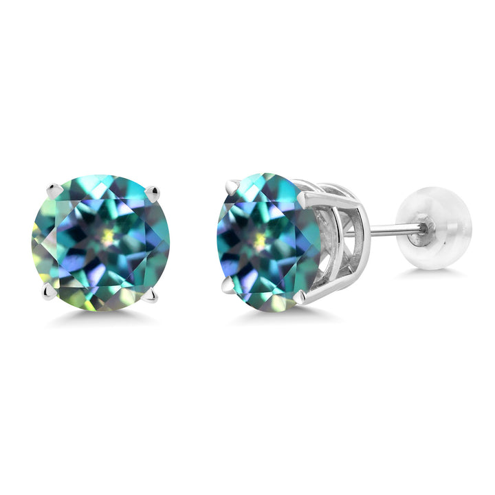 Millennium Blue Mystic Topaz_14K White Gold_Earrings in 14K White Gold