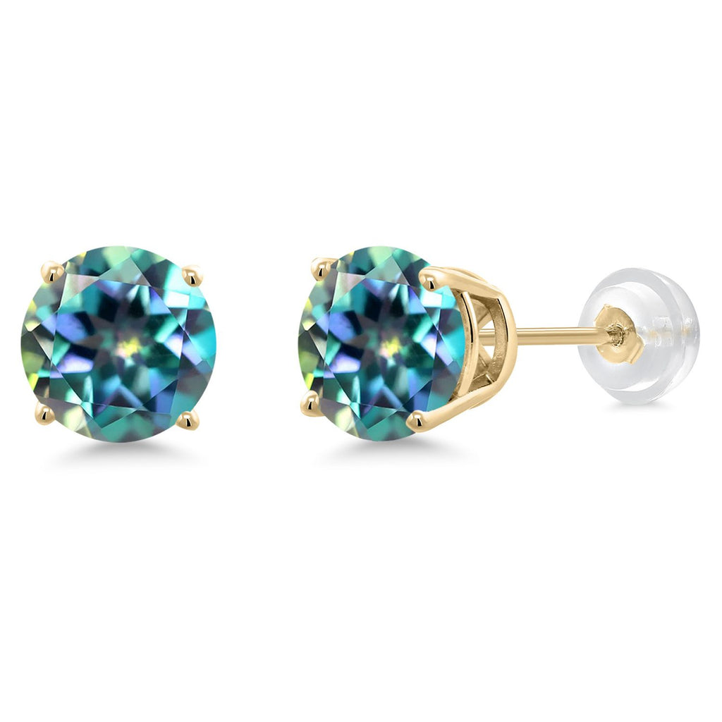 Millennium Blue Mystic Topaz_14K Yellow Gold_Earrings in 14K Yellow Gold