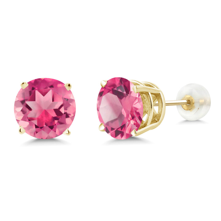 Pink Mystic Topaz_14K Yellow Gold_Earrings in 14K Yellow Gold