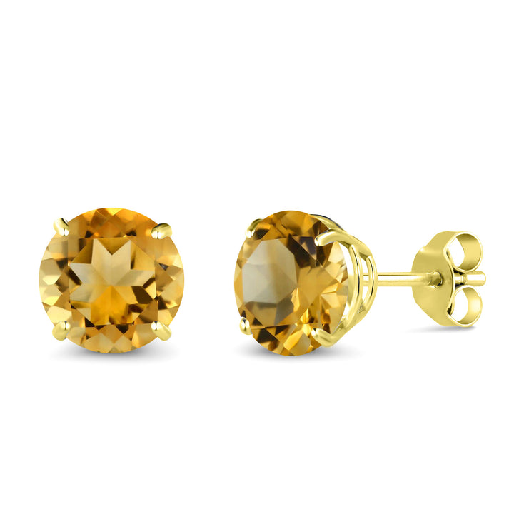 Citrine - November_Earrings in 14K Yellow Gold