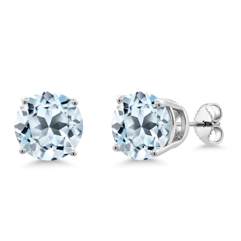 Sky Blue Topaz - November_Earrings in 925 Sterling Silver