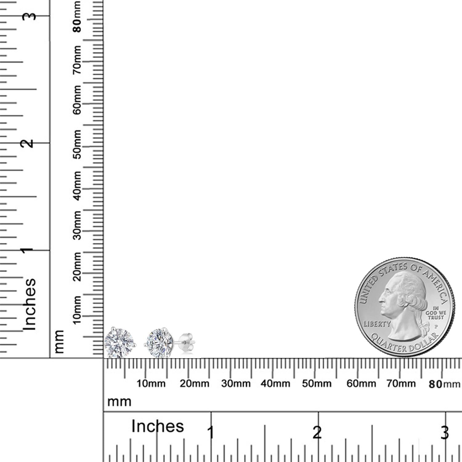 Earrings in 18K White Gold