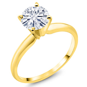 Moissanite_5_Ring in 14K Yellow Gold