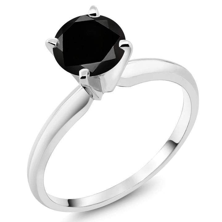Black Diamond - April_5_Ring in 14K White Gold