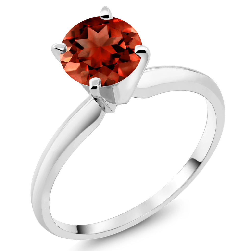 Garnet - January_9_Ring in 14K White Gold