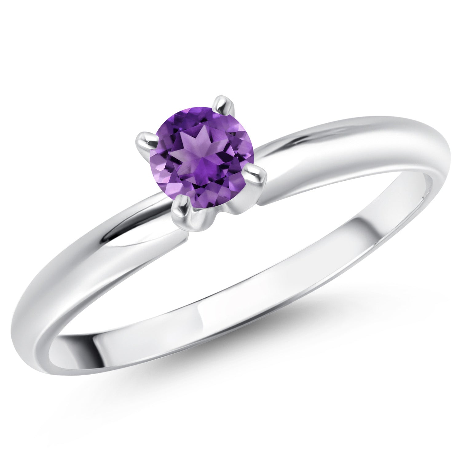 Amethyst - February_9_Ring in 14K White Gold