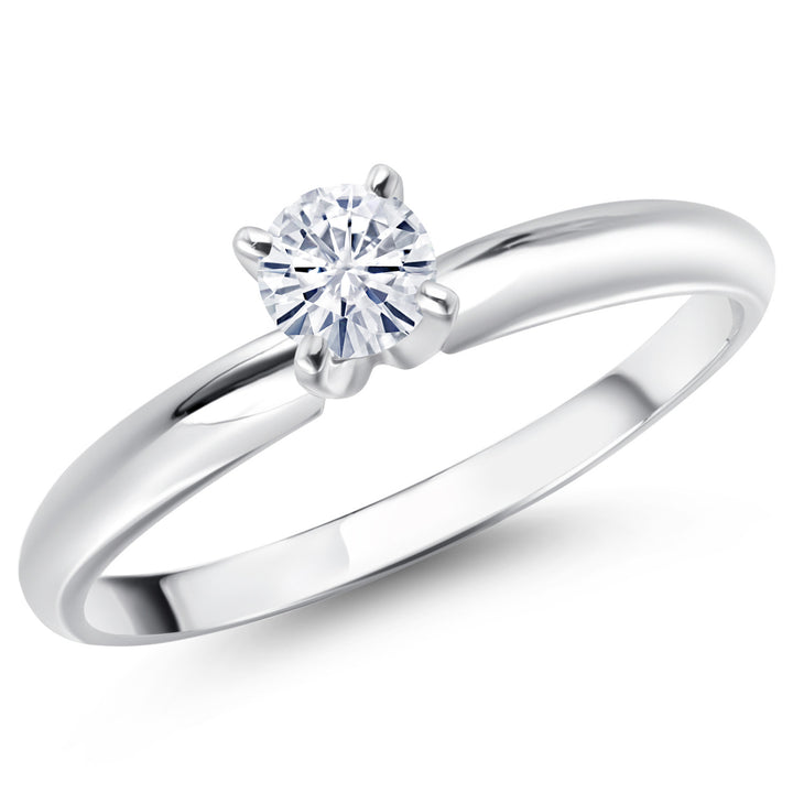 Moissanite - April_5_Ring in 14K White Gold