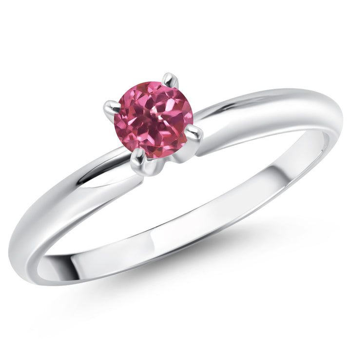 Pink Tourmaline - October_5_Ring in 14K White Gold
