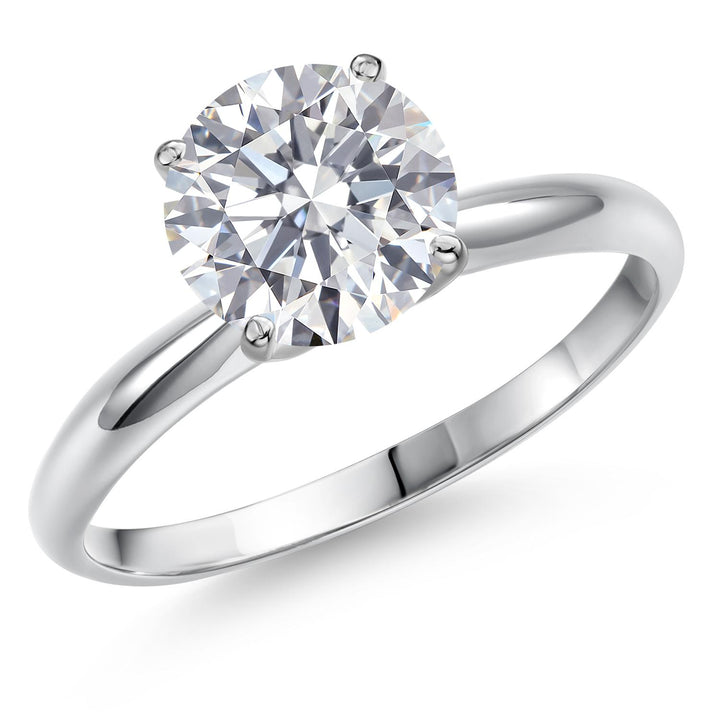 Round Cut_2.00 Carat_5_Ring in 14K White Gold
