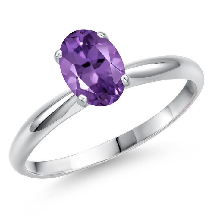 Amethyst - February_9_Ring in 14K White Gold