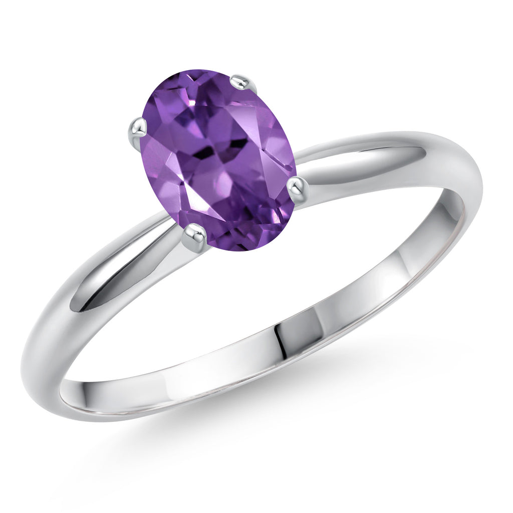 Amethyst - February_8_Ring in 14K White Gold