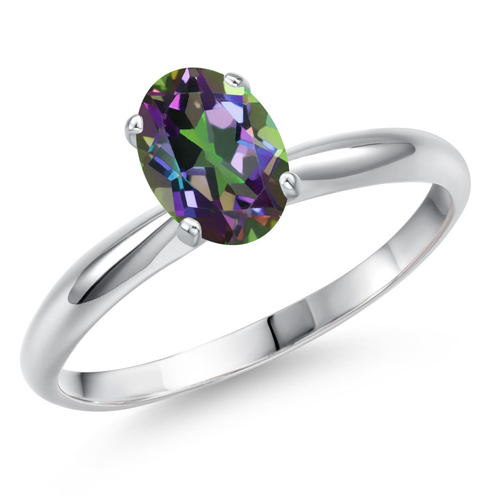 Green Mystic Topaz_7_Ring in 14K White Gold