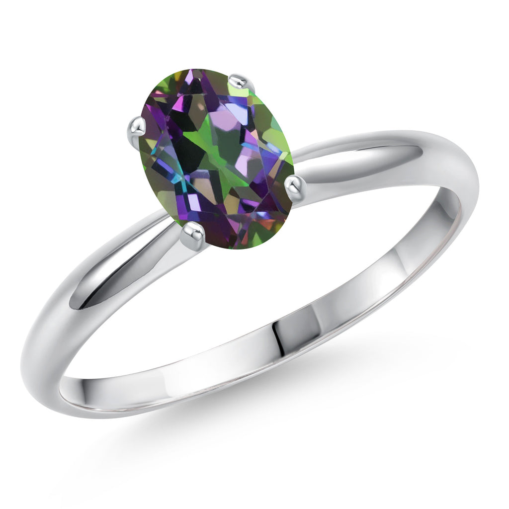 Green Mystic Topaz_9_Ring in 14K White Gold