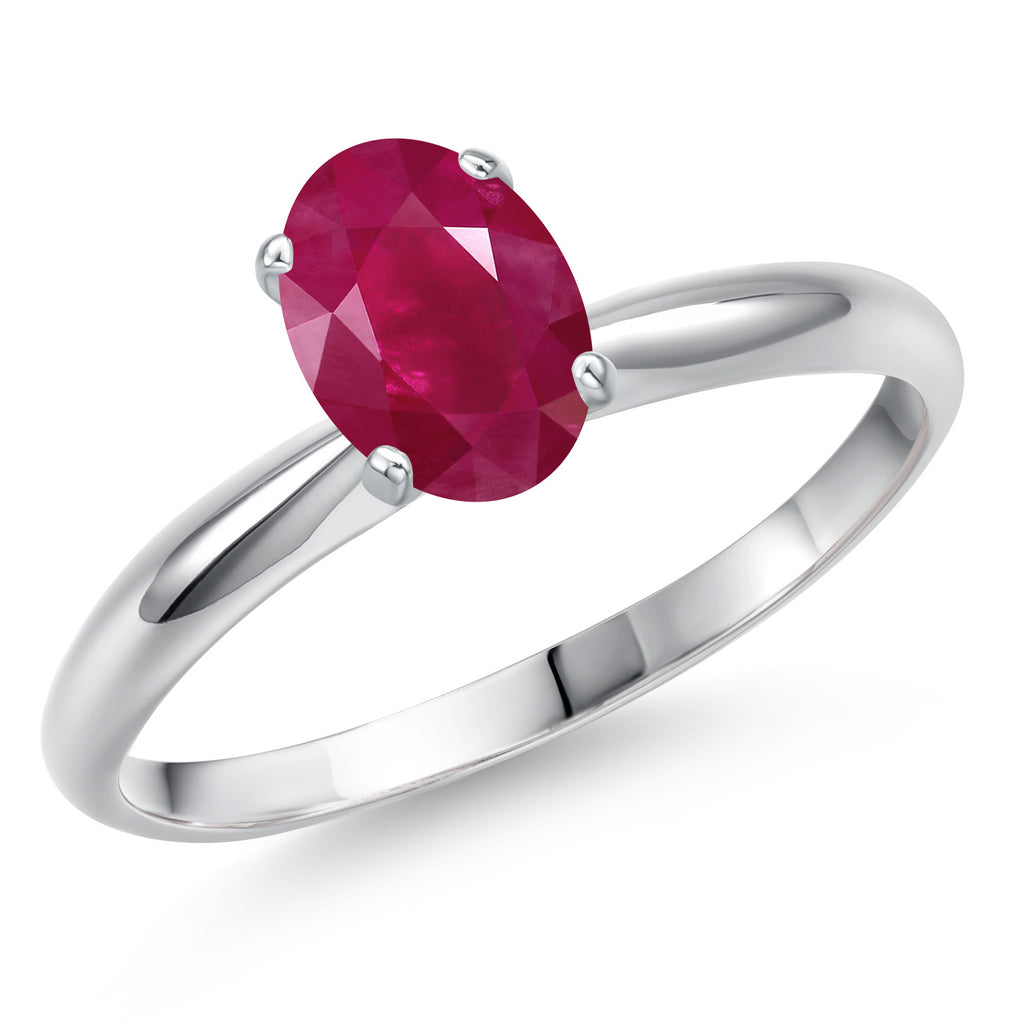 Ruby - July_6_Ring in 14K White Gold