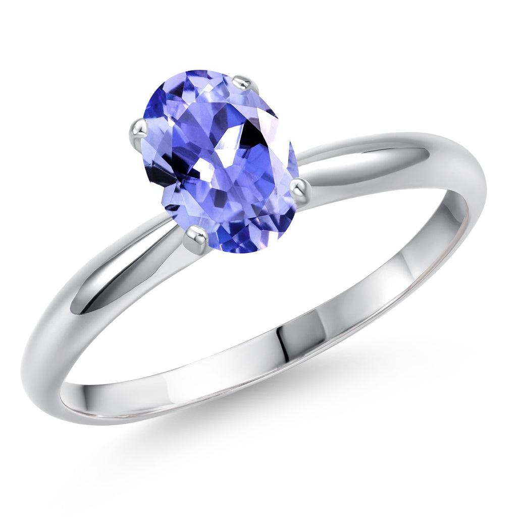 Tanzanite - December_9_Ring in 14K White Gold