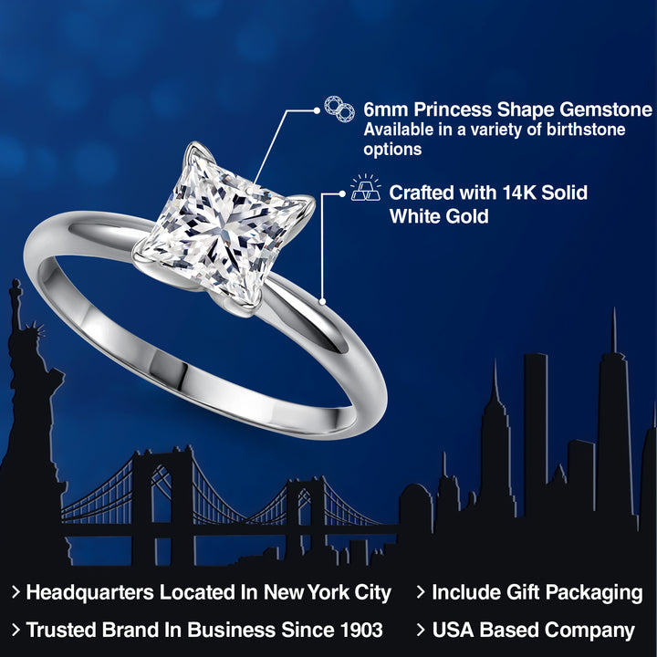 Ring in 14K White Gold