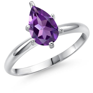 Amethyst - February_7_Ring in 14K White Gold