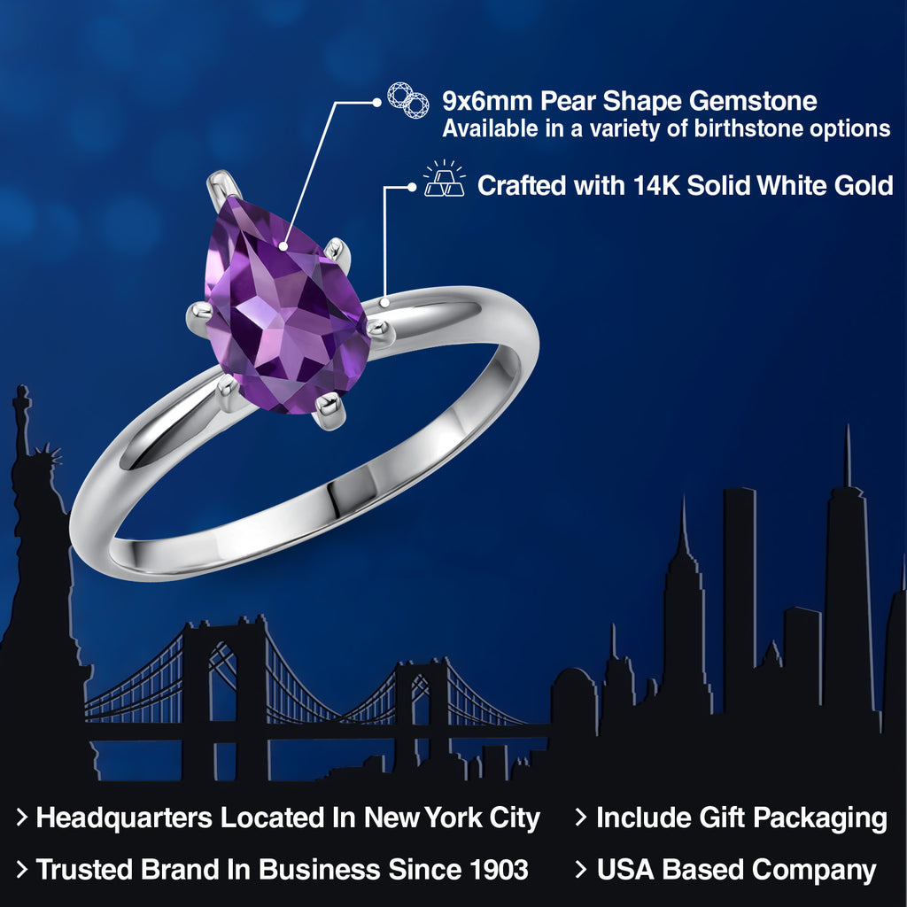 Amethyst - February_7_Ring in 14K White Gold