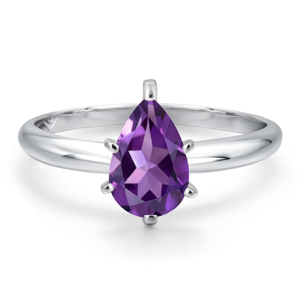 Amethyst - February_7_Ring in 14K White Gold