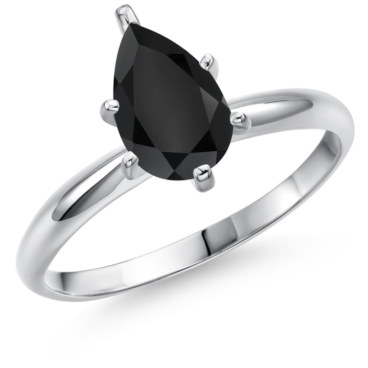 Black Onyx - December_6_Ring in 14K White Gold