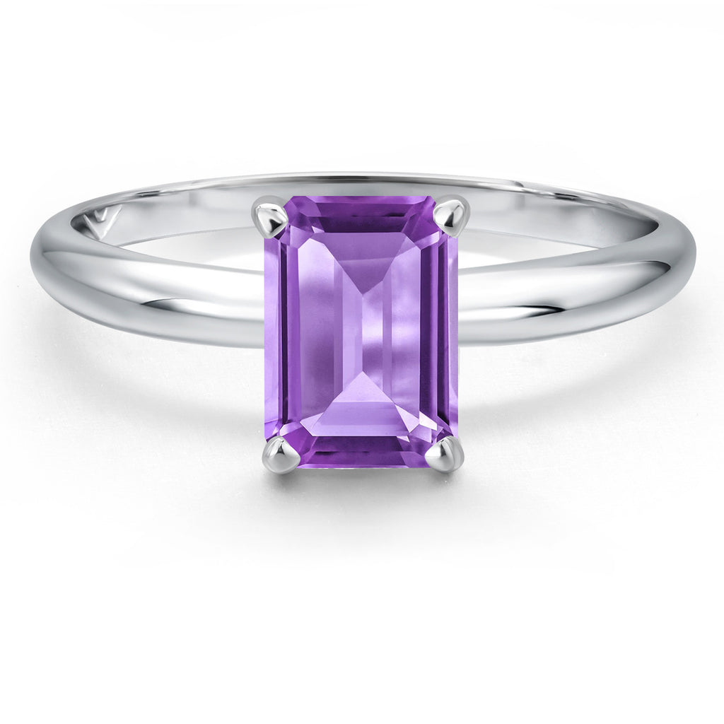 Amethyst - February_8_Ring in 14K White Gold