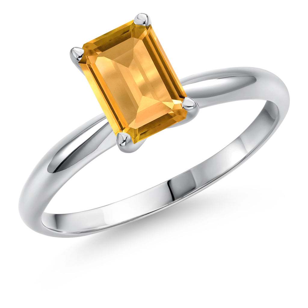 Citrine - November_9_Ring in 14K White Gold