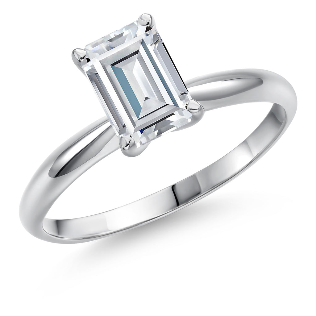 Moissanite - April_5_Ring in 14K White Gold