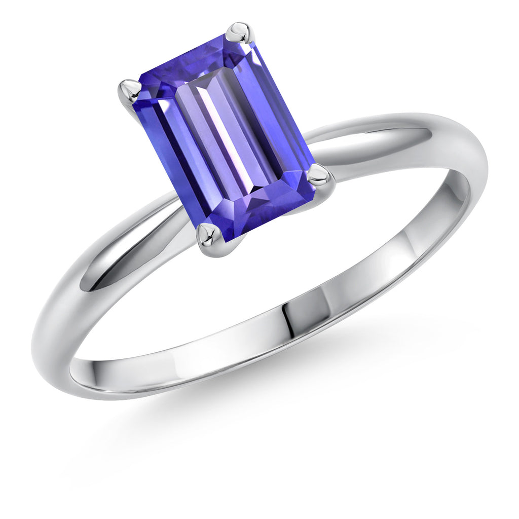 Tanzanite - December_7_Ring in 14K White Gold