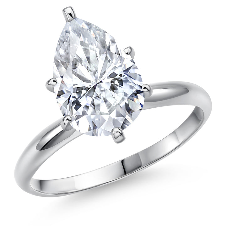 Moissanite - April_5_Ring in 14K White Gold