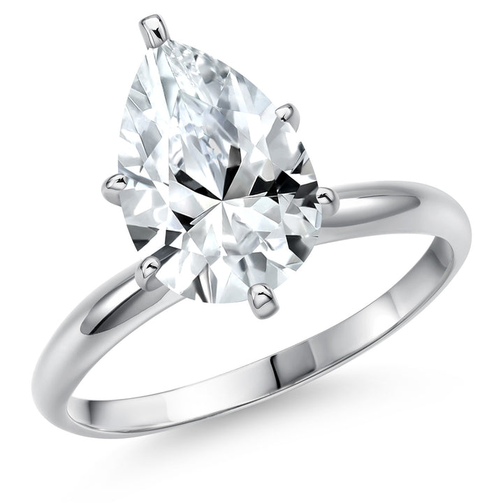 White Created Sapphire - September_6_Ring in 14K White Gold