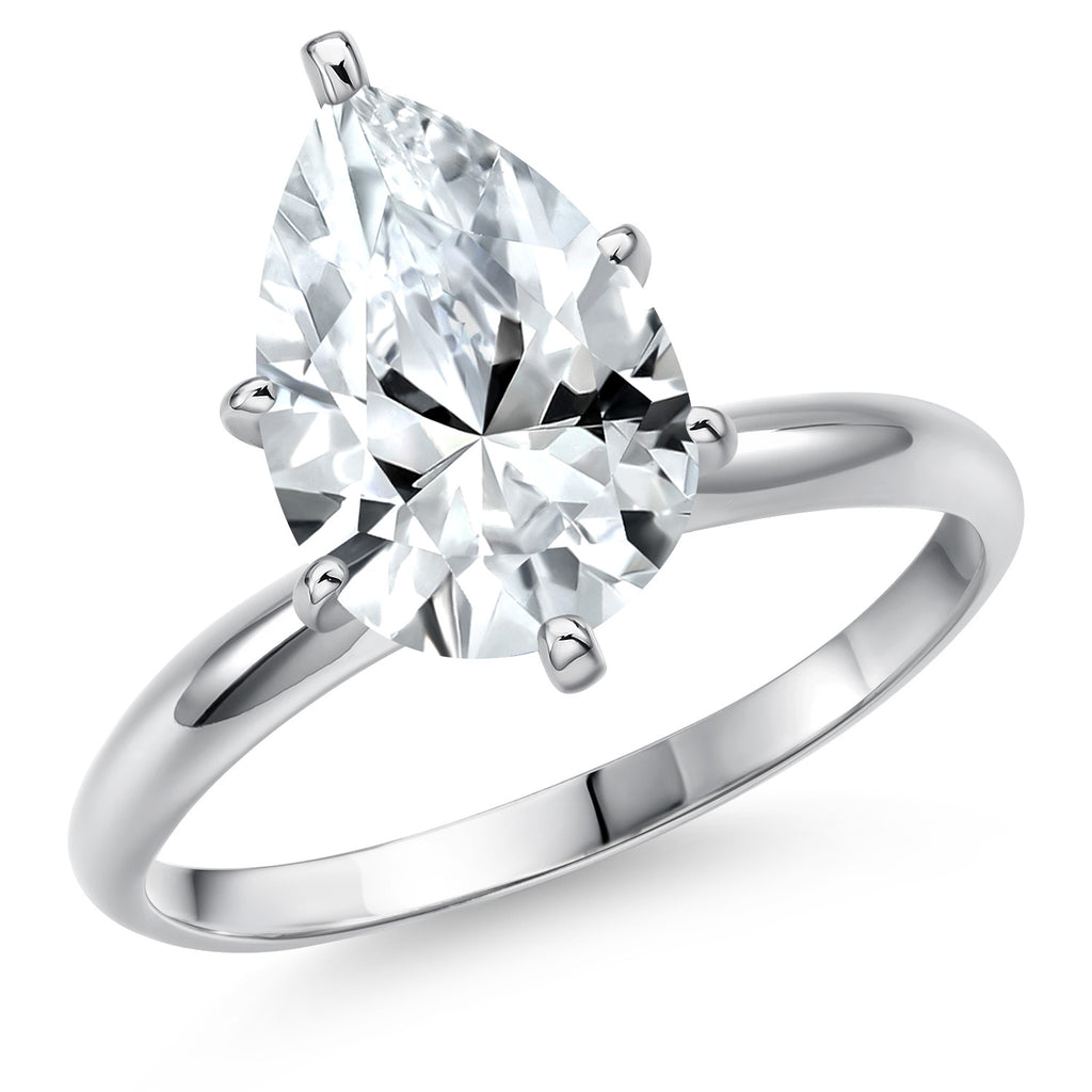 White Created Sapphire - September_9_Ring in 14K White Gold