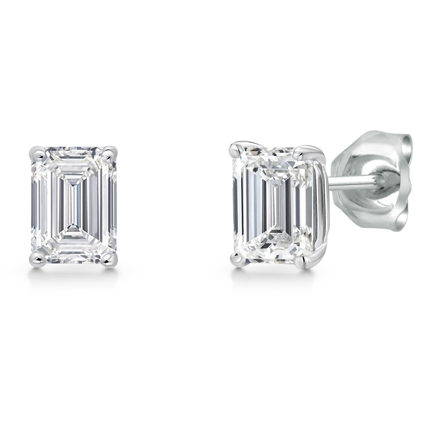 Earrings in 14K White Gold