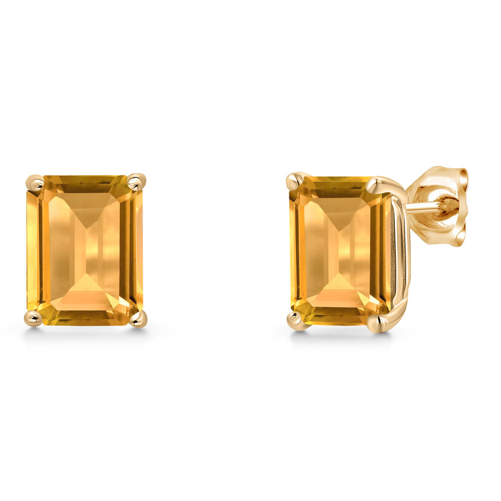 Citrine - November_Earrings in 14K Yellow Gold