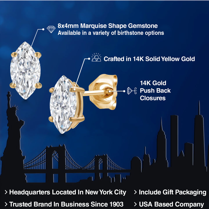 Earrings in 14K Yellow Gold