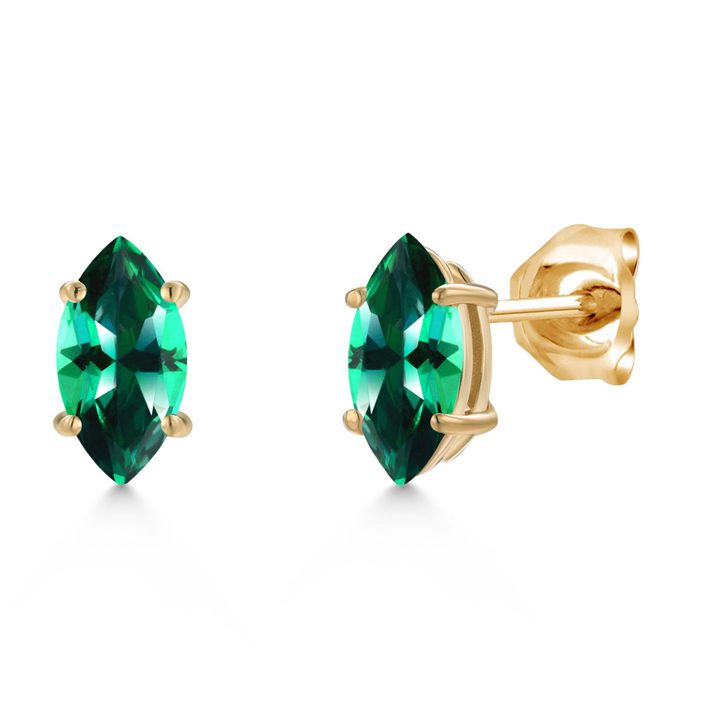 Rainforest Topaz_Earrings in 14K Yellow Gold