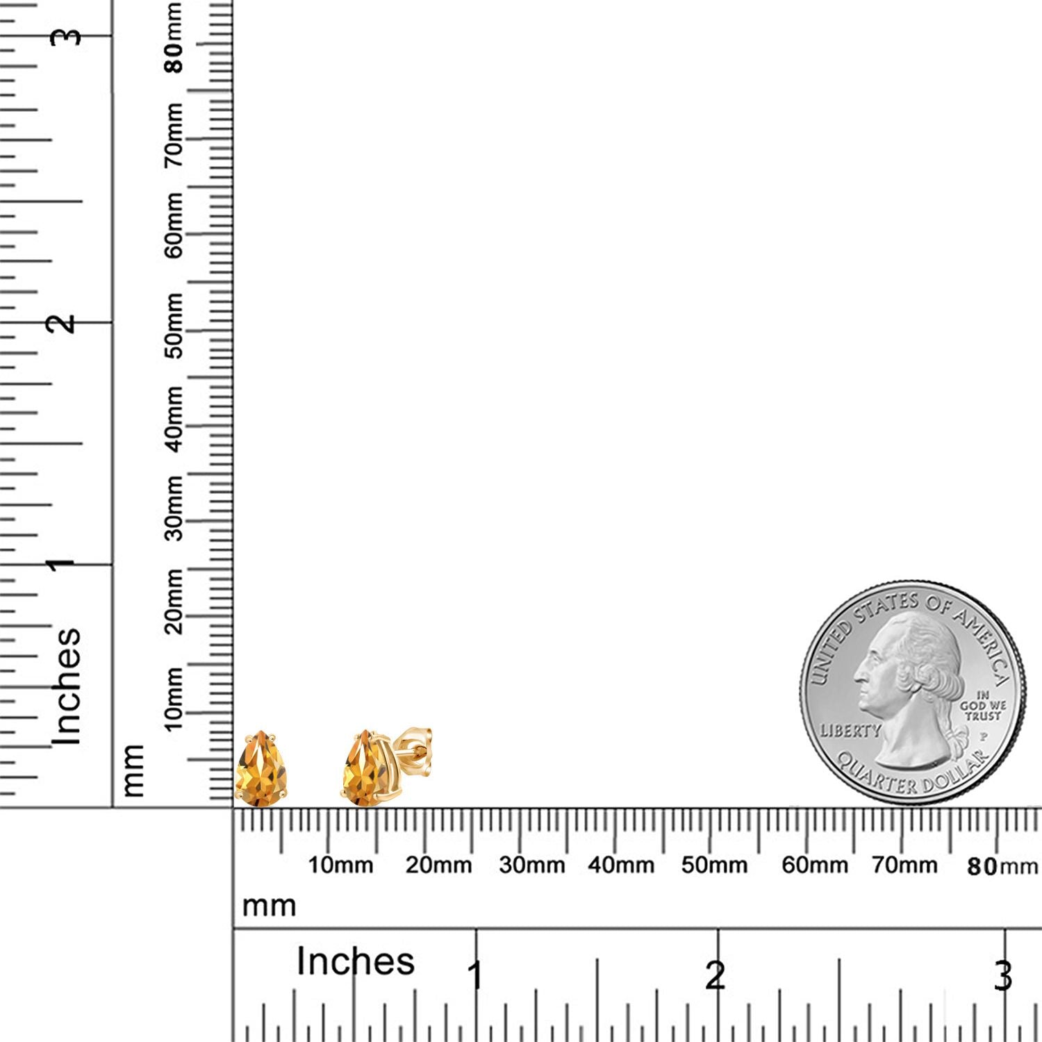 Citrine - November_Earrings in 14K Yellow Gold