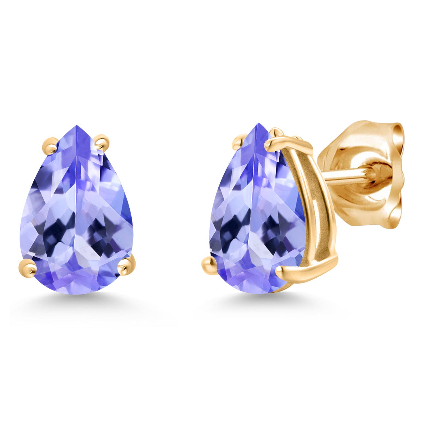 Tanzanite - December_Earrings in 14K Yellow Gold