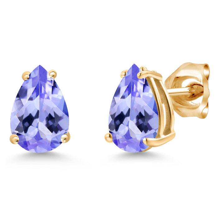 Tanzanite - December_Earrings in 14K Yellow Gold