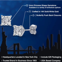 Earrings in 14K White Gold