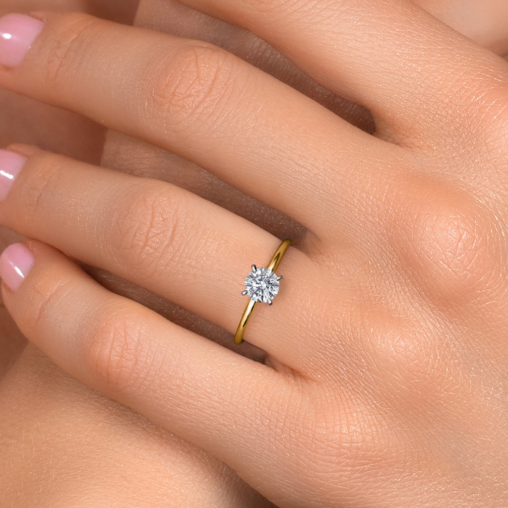 Ring in 14K Two Tone Gold