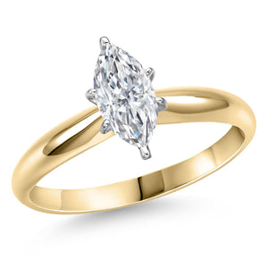 Marquise_1 Ct_5_Ring in 14K Two Tone Gold
