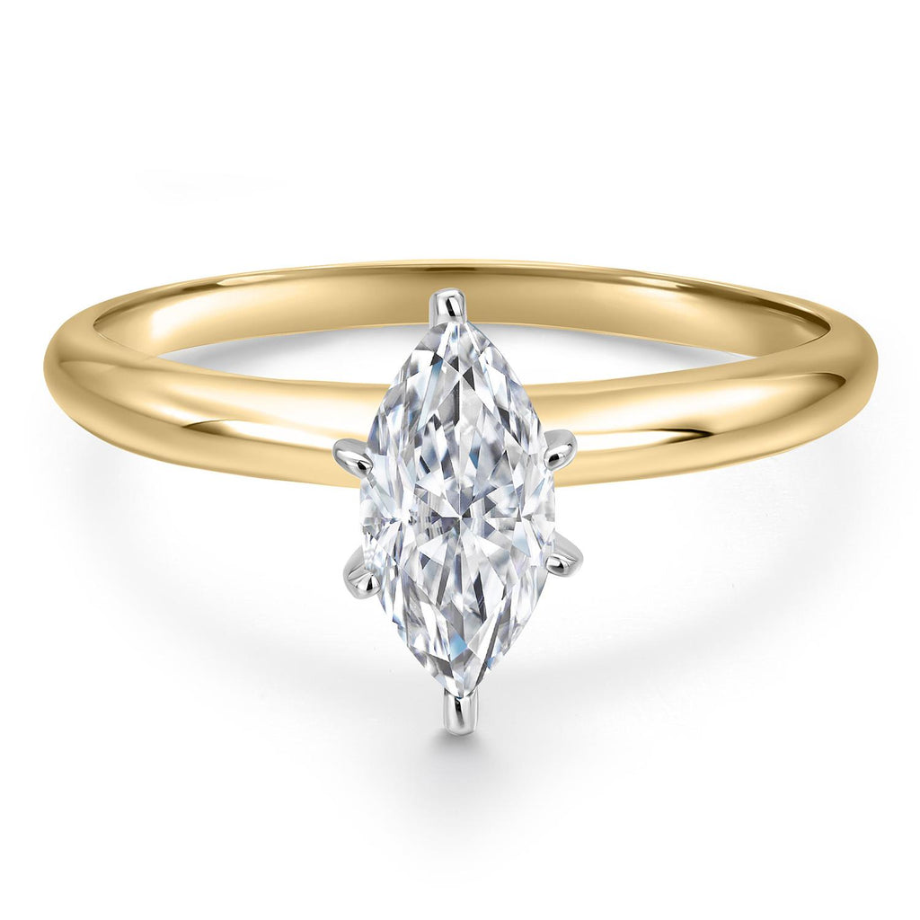 Ring in 10K Two Tone Gold