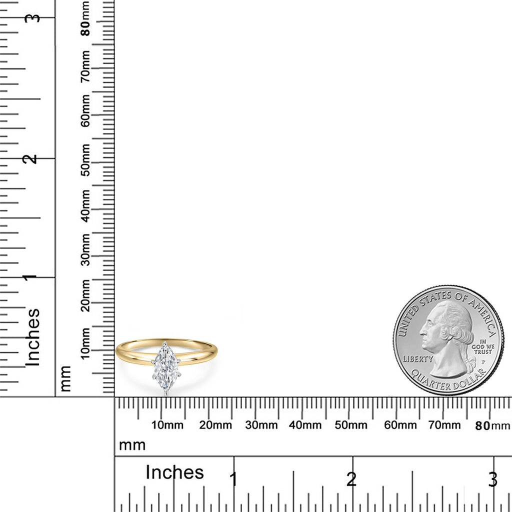 Ring in 10K Two Tone Gold