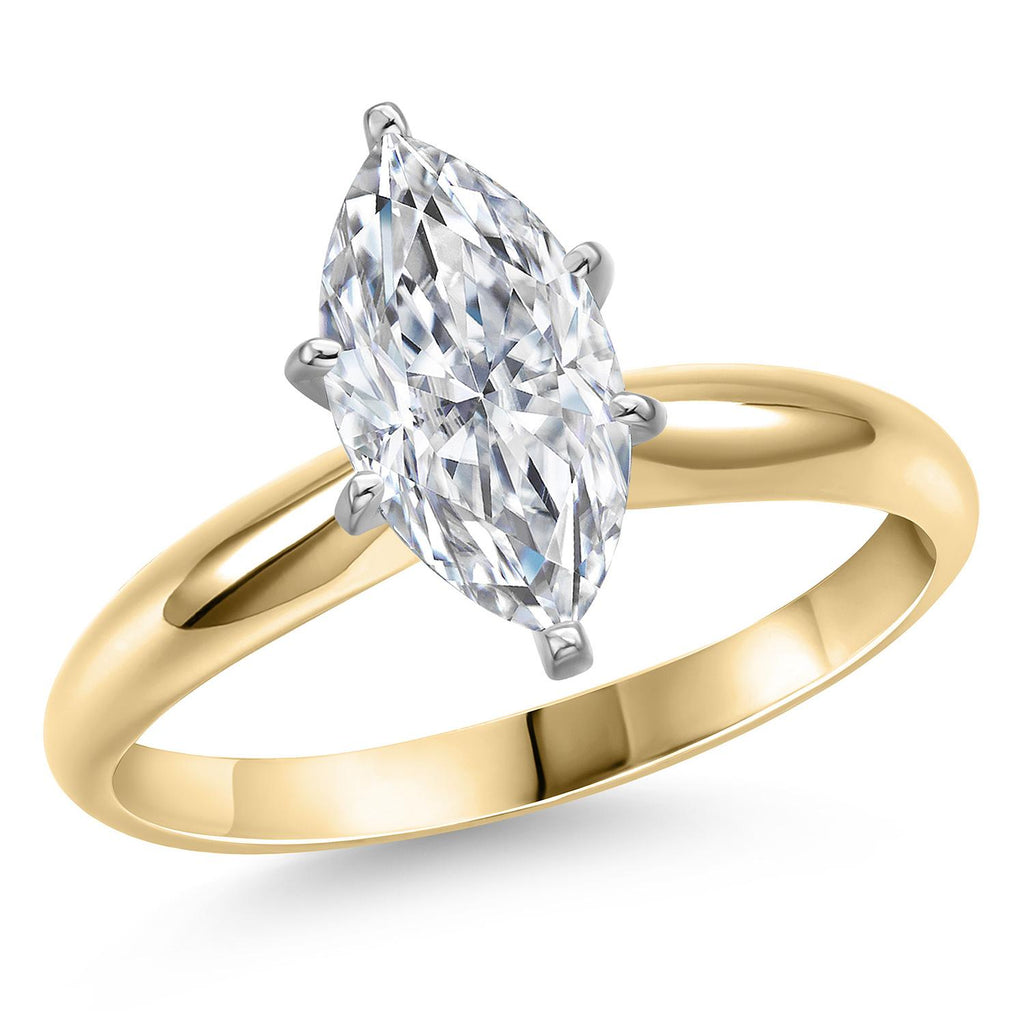 Marquise Cut_2.00 Carat_5_Ring in 14K Two Tone Gold